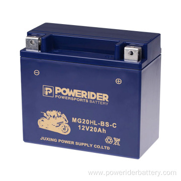 20ah 12v YTX20HL-BS harley series motorcycle starter battery